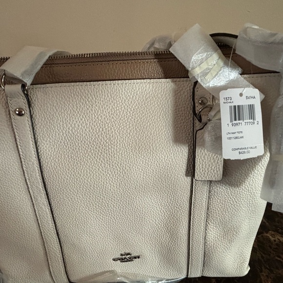 Coach May Pebbled Leather Tote Bag - Picture 4 of 6
